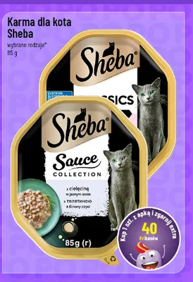 Karma dla kota Sheba Sauce Collection z cielęciną w jasnym sosie promocja w POLOmarket