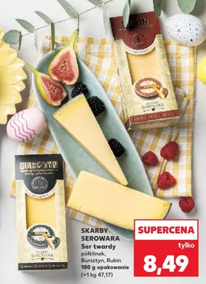 Ser twardy półkinek, Bursztyn, Rubin promocja w Kaufland