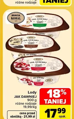 Lody Jak Dawniej Bracia Koral promocja w Carrefour Market