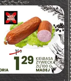 Kiełbasa żywiecka Madej Wróbel promocja w Wafelek