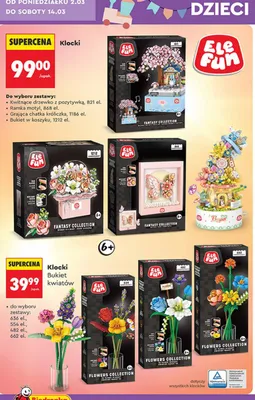 Klocki kwitnące drzewko z pozytywką promocja w Biedronka