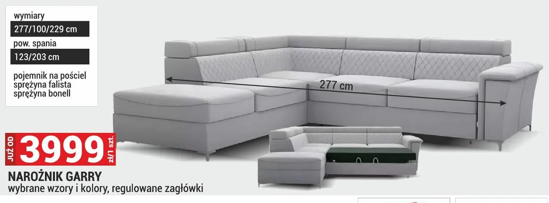 Narożnik Garry promocja w Merkury Market