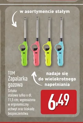 Zapalarka gazowa Tom promocja w Aldi