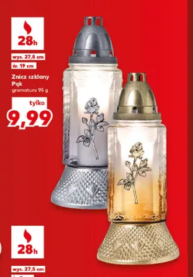 Znicz szklany s-274 promocja w Kaufland