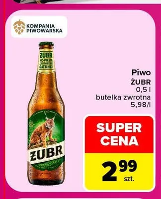 Piwo Żubr promocja w Carrefour