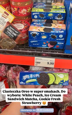 Ciasteczka Oreo Cookie Fresh Strawberry promocja w Aldi