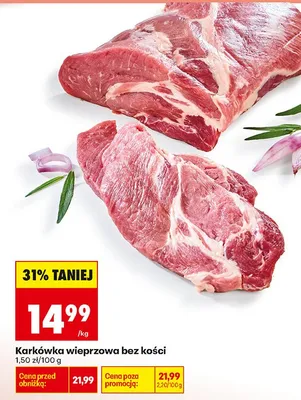Karkówka wieprzowa bez kości promocja w Biedronka