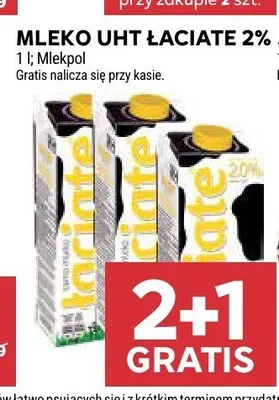 Mleko UHT Łaciate 2% promocja w Stokrotka