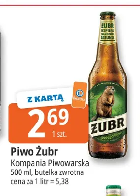 Piwo Żubr promocja w Leclerc