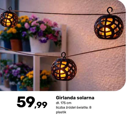Girlanda solarna promocja w Bricomarche