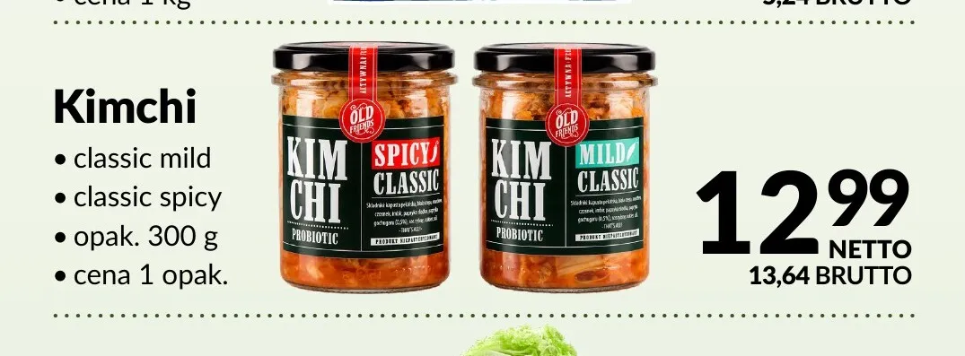 Kimchi classic spicy Old Friends promocja w Makro
