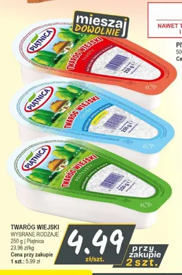 Twaróg wiejski półtłusty Piątnica promocja w Słoneczko