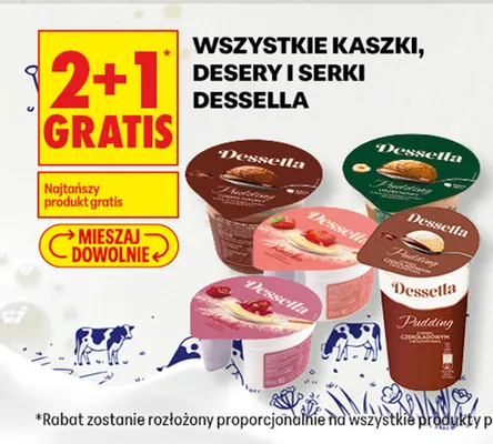 Kaszki, desery i serki Dessella promocja w Biedronka