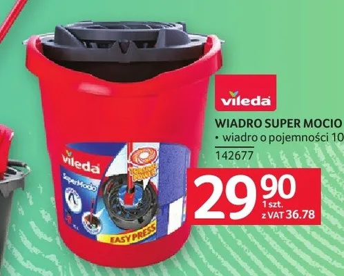 Wiadro Super Mocio Vileda promocja w Selgros