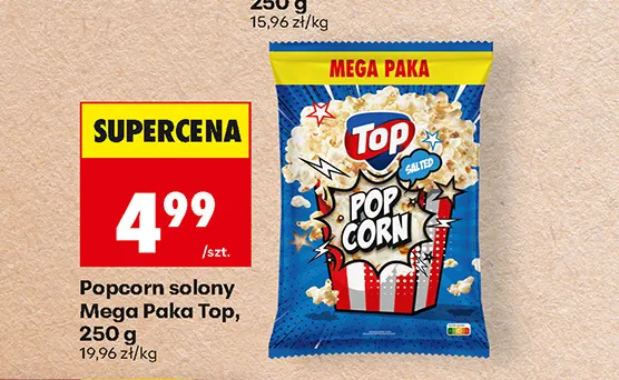 Popcorn solony Mega Paka Top promocja w Biedronka