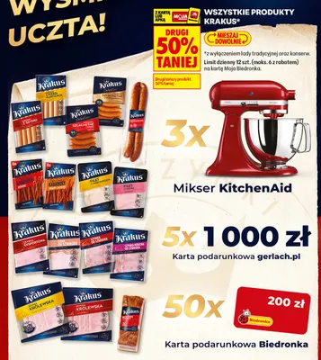 Parówki z piersi kurczaka Krakus promocja w Biedronka
