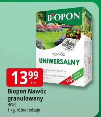 Biopon Nawóz granulowany promocja w Leclerc