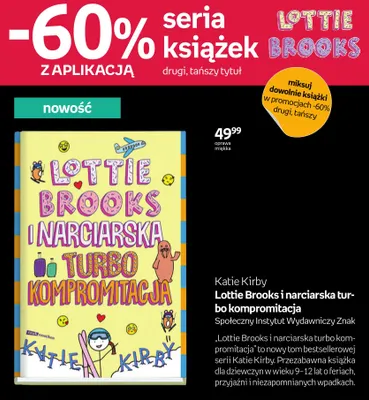 Książka Lottie Brooks i narciarska turbo kompromitacja Katie Kirby promocja w Empik