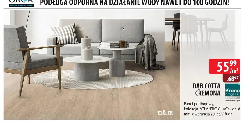 Panel podłogowy Krono Original Dąb Cotta Cremona promocja w Dobre Dla Domu