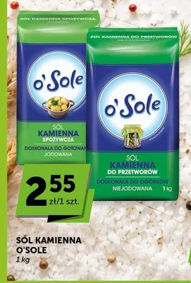 Sól kamienna O'sole promocja w Euro Sklep