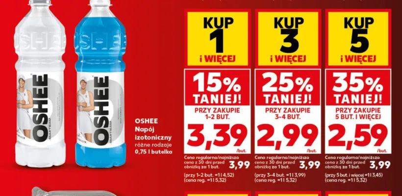 Napój izotoniczny Oshee promocja w Kaufland