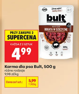 Karma dla psa Bult promocja w Biedronka