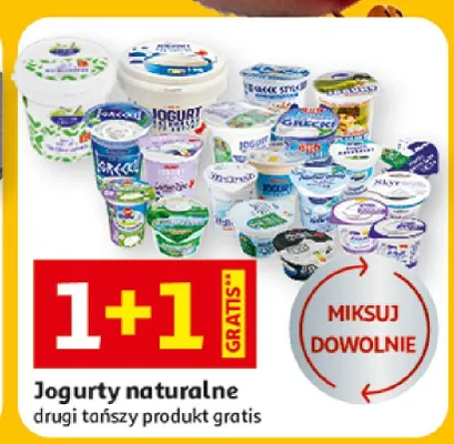 Jogurty naturalne promocja w Auchan