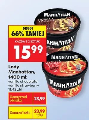 Lody vanilla chocolate promocja w Biedronka