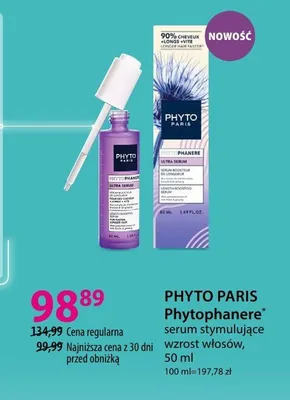 Serum stymulujące wzrost włosów Phyto Paris Phytophanere promocja w Hebe