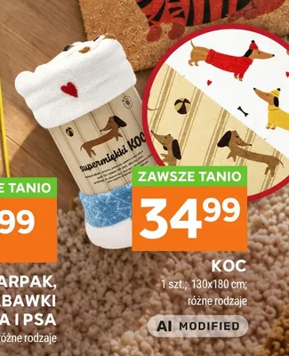 Koc 130x180 cm promocja w Stokrotka