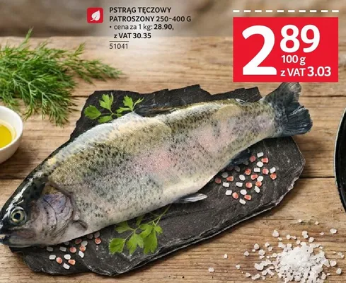 Pstrąg tęczowy patroszony 250-400g promocja w Selgros