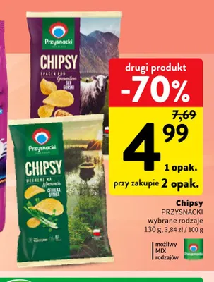 Chipsy Przysnacki Spacer pod Giewontem ser górski promocja w Intermarche