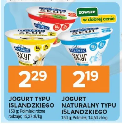 Jogurt naturalny typu islandzkiego promocja w Stokrotka