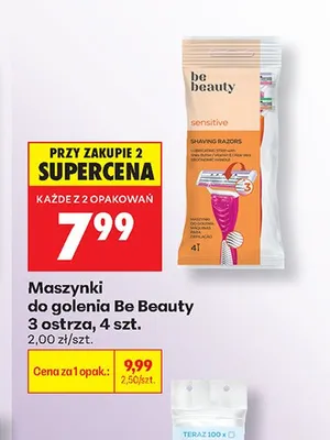 Maszynki do golenia Be Beauty 3 ostrza promocja w Biedronka