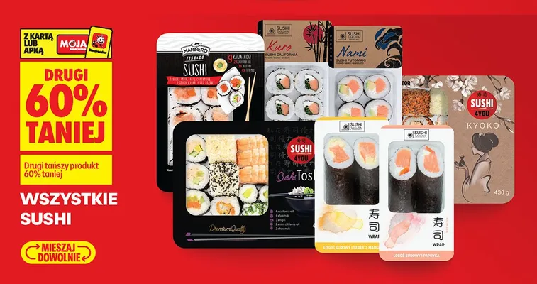 Wszystkie sushi promocja w Biedronka