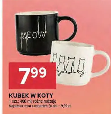 Kubek w koty promocja w Stokrotka