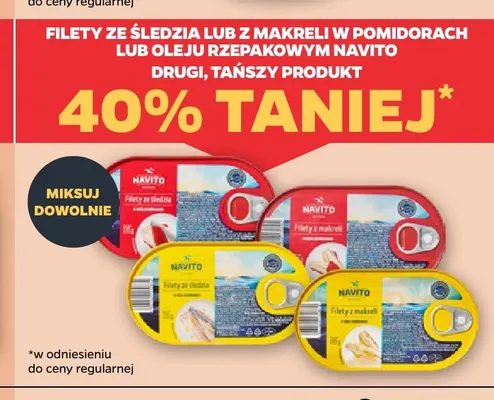 Filety ze śledzia w pomidorach Navito promocja w Netto