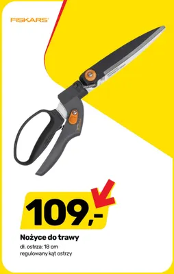 Nożyce do trawy Fiskars promocja w Bricomarche