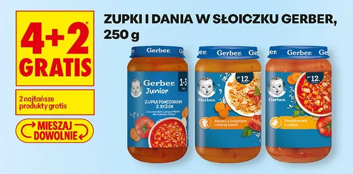 Zupki i dania w słoiczku promocja w Biedronka