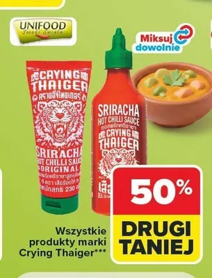Sos Sriracha Hot Chili Crying Thaiger promocja w Carrefour