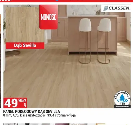 Panel podłogowy Dąb Sevilla Classen promocja w Merkury Market