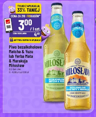 Piwo bezalkoholowe Miłosław Yerba Mate & Marakuja promocja w POLOmarket