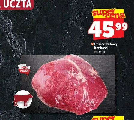 Udziec wołowy bez kości promocja w TOPAZ