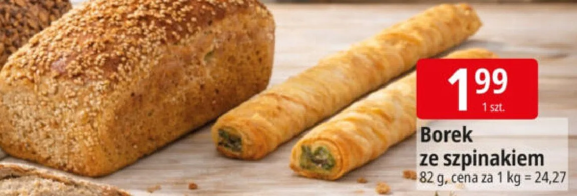 Borek ze szpinakiem promocja w Leclerc
