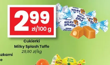 Cukierki Milky Splash Toffe promocja w emma MARKET