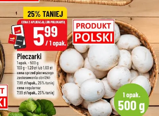 Pieczarki promocja w POLOmarket