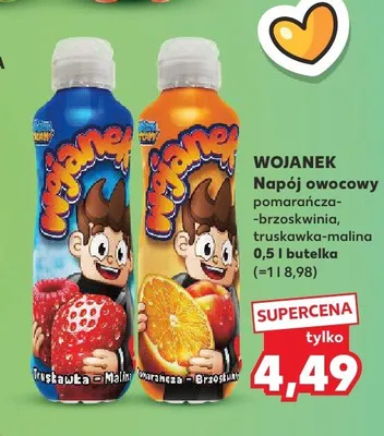Napój owocowy Wojanek pomarańcza-brzoskwinia promocja w Kaufland