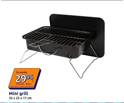 Mini grill 35x25x17cm promocja w Action