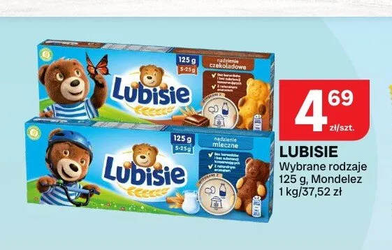 Ciastka Lubisie nadzienie mleczne promocja w Chorten