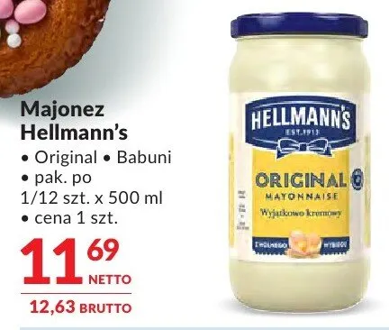 Majonez Hellmann's Real i Babuni promocja w Makro